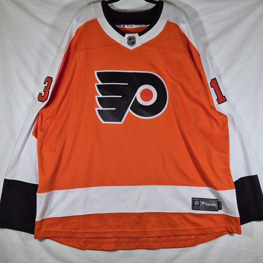 Philadelphia Flyers Hayes #13 NHL Fanatics Jersey Mens 3XL Orange Hockey...